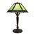 Arts & Crafts Pittsburg 8-Panel Slag Glass Table Lamp Signed C1920 For Sale - Image 9 of 10