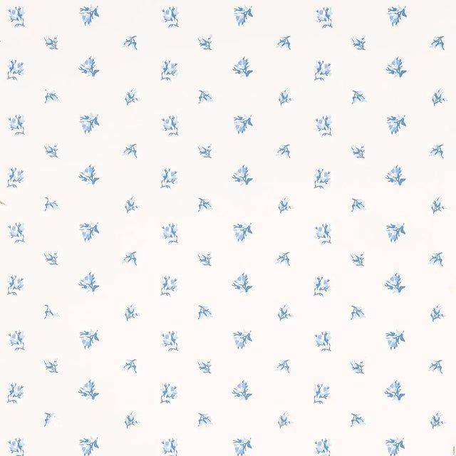 Not Yet Made - Made To Order Sample - Schumacher Margie Floral Wallpaper in Porcelain For Sale - Image 5 of 5