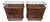 Mid-Century Italian Art Deco Style Walnut Bedside Tables with Glass Tops, 1950s, Set of 2 For Sale