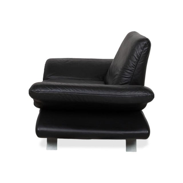 Rossini Lounge Chair in Black Leather from Koinor For Sale - Image 13 of 16