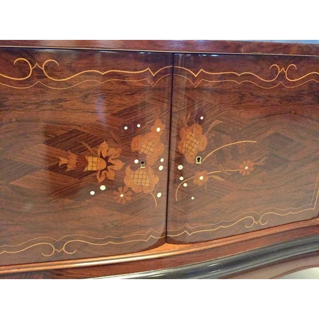 1930s Jules Leleu Style French Art Deco Vitrine Bar For Sale - Image 5 of 10