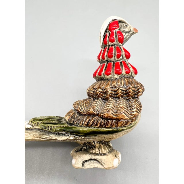 Vintage Artesania Rinconada Pheasant Bird Ceramic Figurine For Sale - Image 9 of 12