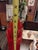 Gemstone 1960s Large Le Smith Diamond Butt 16 Fingers Swung Vase Amberina 24 Gorgeous Red For Sale - Image 7 of 11