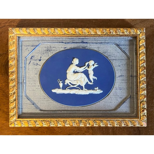 Wedgwood Antique 19th Century Wedgwood Jasperware Lady Templetown Neoclassical Plaque Scene of Domestic Employment For Sale - Image 4 of 9