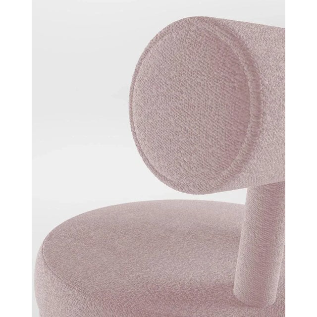 Collector Moca Bar Chair in Boucle Rose by Studio Rig, in New conditions. Designed from 2000