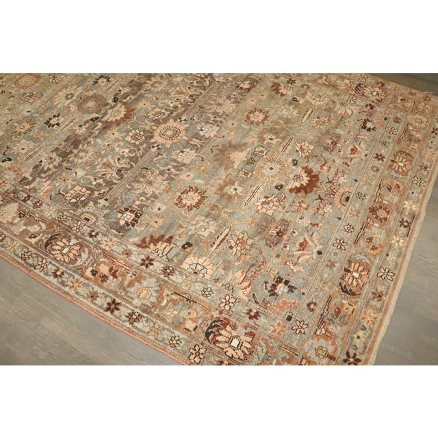 Antique Zabihi Collection Persian Bidjar Rare Size Wide Corridor Rug For Sale - Image 11 of 11