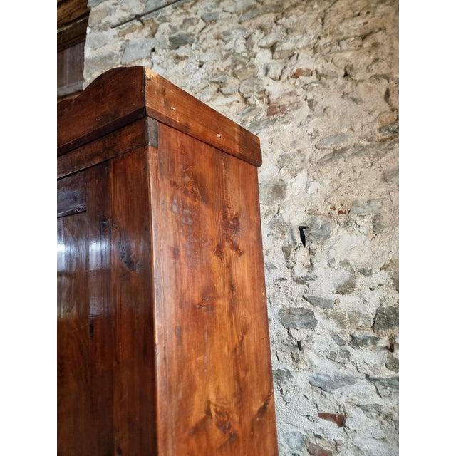 Antique French Pine Bonnetière Cabinet, 1900s For Sale - Image 15 of 18