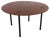 Mid-Century Wood and Metal Circular Table attributed to Ettore Sottsass for Poltronova, Italy, 1958 For Sale