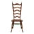 Tell City Solid Hard Rock Maple Colonial Early American Ladderback Dining Side Chair 8036 - #48 Andover Finish For Sale
