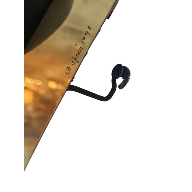 Metal Vintage Ribbon Wall Sculpture by Curtis Jere For Sale - Image 7 of 7