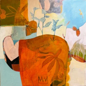 "Flower Power" an Abstract Painting by LWren Walraven