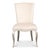 Pale, weathered cabriole legs establish the French character of the frame. A cabriole curve at the front, finished...