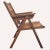 Wood Dutch Arts & Crafts Leather Woven Seat Apprentice Chair, 1950 For Sale - Image 7 of 8