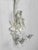 White Vintage Florida Regency White Lacquered Palm Tree & Monkey Candle Wall Sconce For Sale - Image 8 of 11