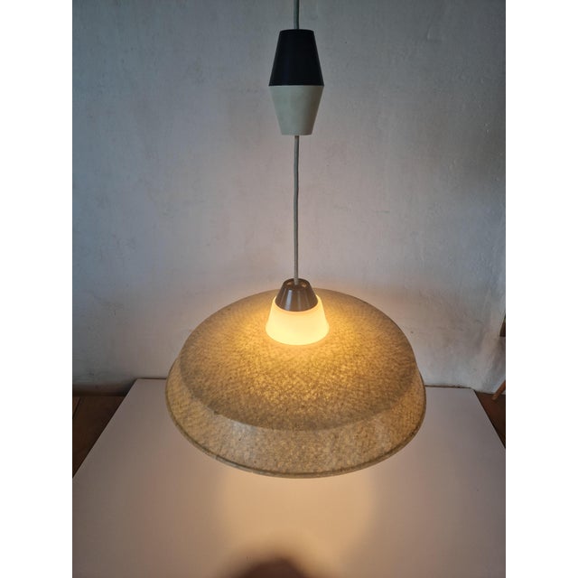 Fiberglass Pendant Lamp by Louis Kalff for Philips, 1950s For Sale - Image 7 of 14