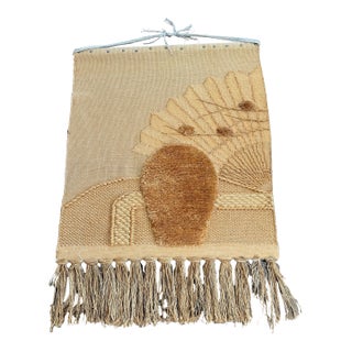Ica Vintage 1986 Don Freedman Style Macrame Wall Hanging Fiber Tapestry 43x31 For Sale
