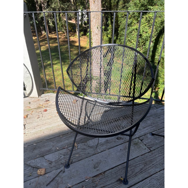 Black Tempestini Orange Slice Chairs, a Restored Pair For Sale - Image 8 of 9