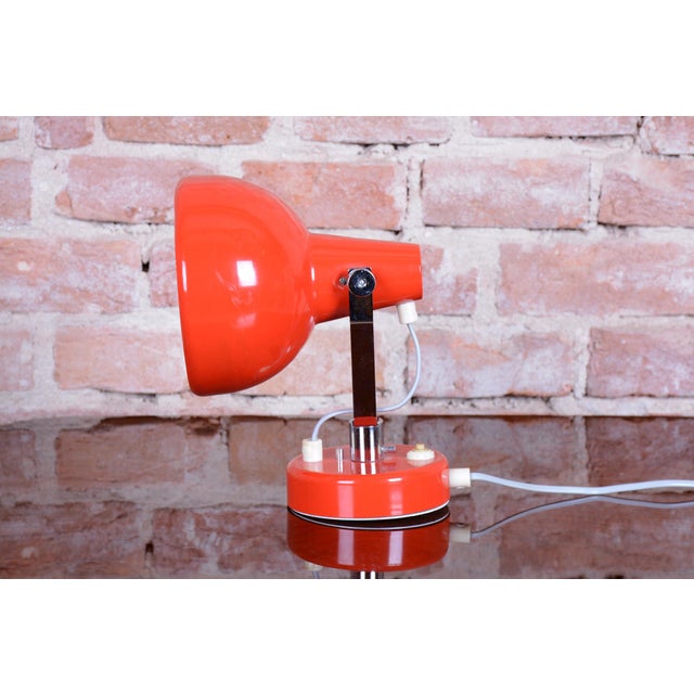 Mid-Century Modern Table Lamp in Lacquered Metal from Napako, Czech, 1960s For Sale - Image 4 of 11
