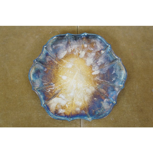 Vintage Round Scalloped Silverplate Serving Platters Bar Vanity Trays 10" to 16" - 7pcs For Sale - Image 12 of 17