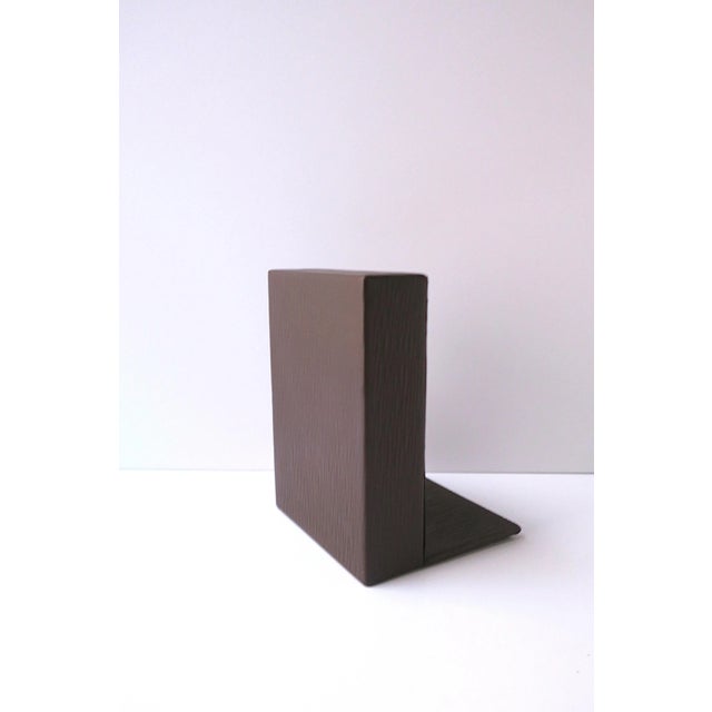 Brown Leather Bookend Brown Epi After Louis Vuitton LV For Sale - Image 8 of 11