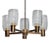 Large Brass Chandelier by Doria Leuchten, 1960 For Sale