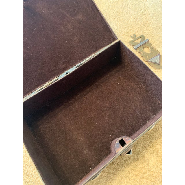 Antique Handmade & Hand-Tooled Metal Box From the Tuareg People of Mali For Sale - Image 10 of 12