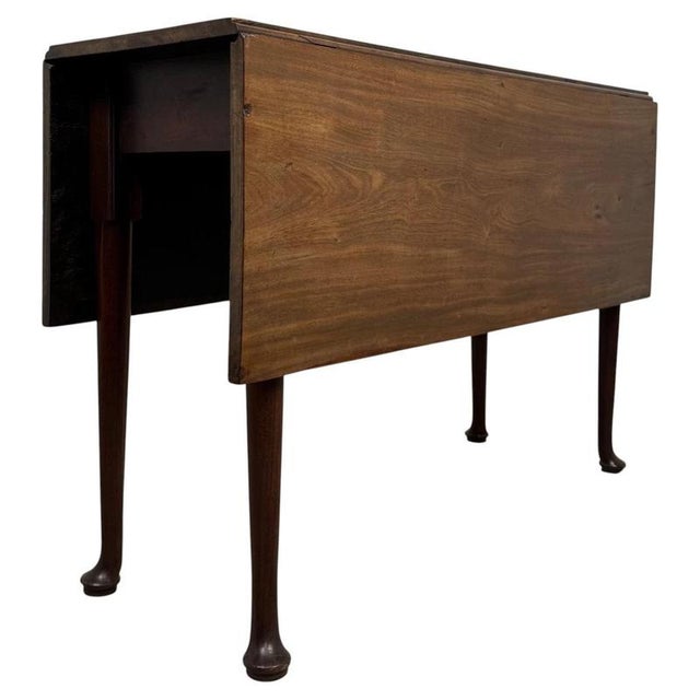 18th Century Antique English Walnut Drop-Leaf Gateleg Table For Sale - Image 13 of 13
