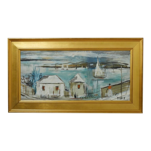 Alfred Birdsey Vintage Bermuda Bayscape Painting For Sale