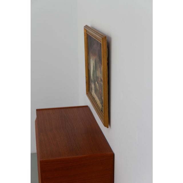 Th. De Leeuw, Stable with Horses, 1920s, Oil Painting on Canvas, Framed For Sale - Image 7 of 18