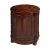 Wood Thurmond Drum 20"W Drum Side Table, Medium Brown For Sale - Image 7 of 7