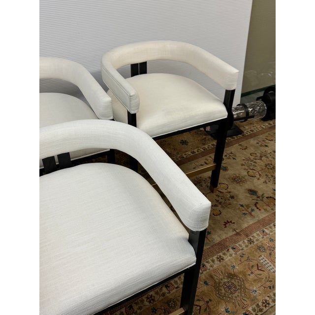 Worlds Away Cruise Counter Stools, Set of Four For Sale - Image 11 of 12