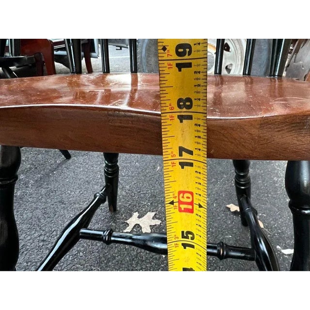 Late 20th Century Set of Four L. Hitchcock Fan Back Windsor Chairs For Sale In Washington DC - Image 6 of 11