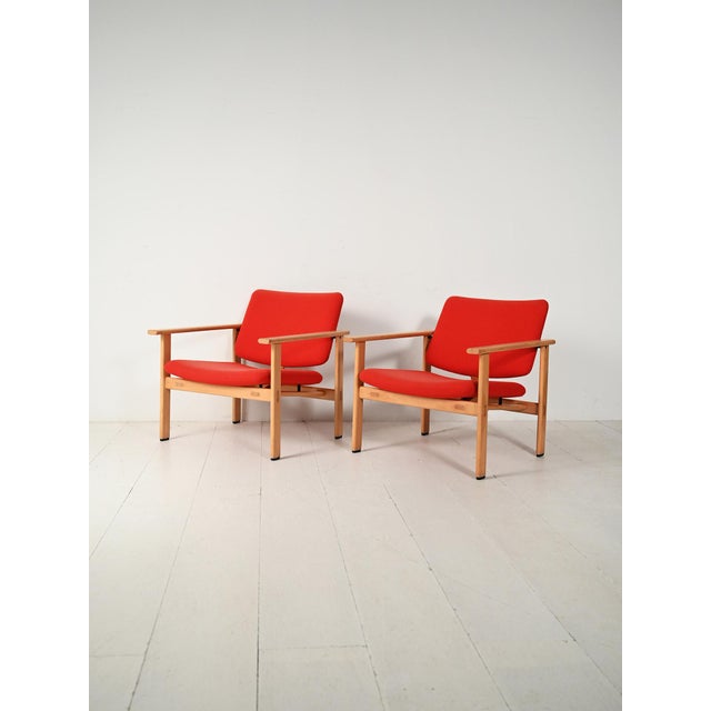 Danish Armchairs attributed to Fritz Hansen, 1960s, Set of 2 For Sale - Image 4 of 12