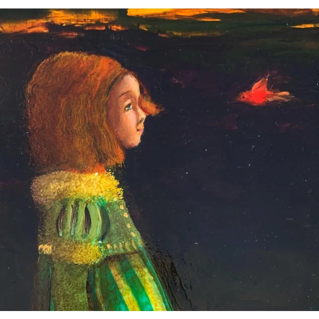 Monika Rossa, Untitled, 2024, Oil on Board with Copper and Acrylic For Sale - Image 3 of 4