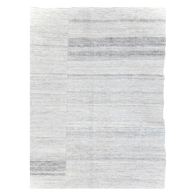 A vintage Turkish flatweave Kilim accent rug handmade during the mid-20th century. Measures: 6' 4" x 9' 1".