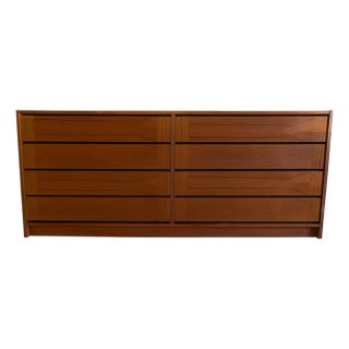 Vintage Danish Mid-Century Modern Lowboy Dresser. For Sale