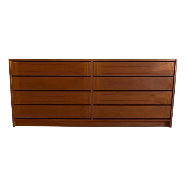 Vintage Danish Mid-Century Modern Lowboy Dresser. For Sale