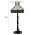 2020s Buchanan Scalloped Aluminium Base Table Lamp, Natural/Black For Sale - Image 5 of 6