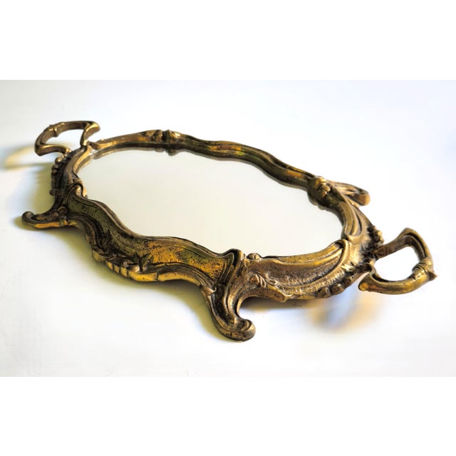 Louis XV-style French Bronze Tray With a Smooth Mirror Finish For Sale - Image 9 of 11