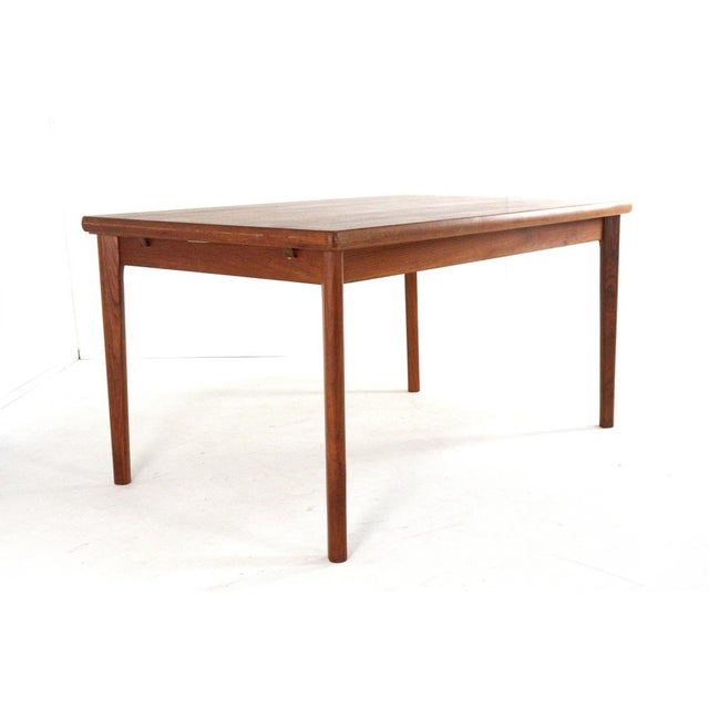 Large Rectangular Extendable Dining Table by Henning Kjaernulf for Vejle For Sale - Image 3 of 16