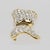 Metal Valentino Garavani Jeweled Bowtie Brooch For Sale - Image 7 of 9