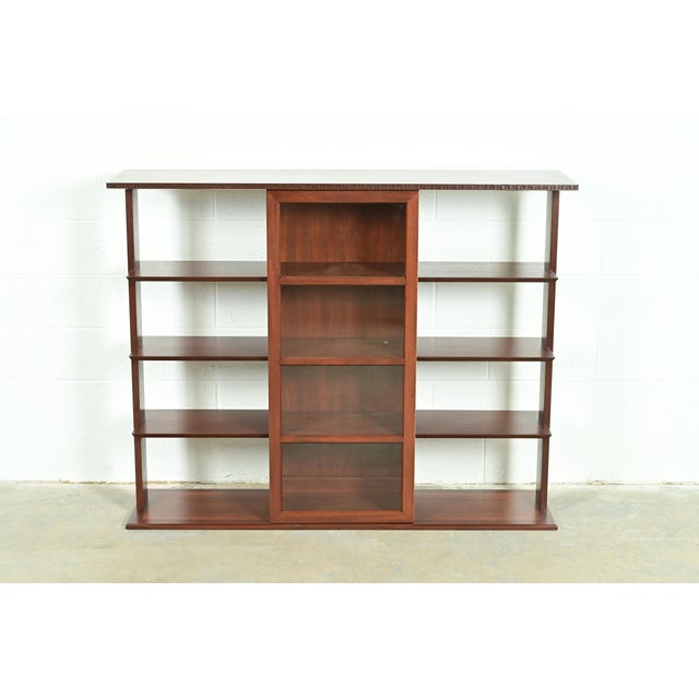 A very rare and exceptional "Taliesin" bookcase, etagere, wall unit, or room divider By Frank Lloyd Wright for Heritage...