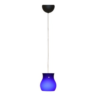 1990s Modern Murano Pendant Blue Glass For Sale