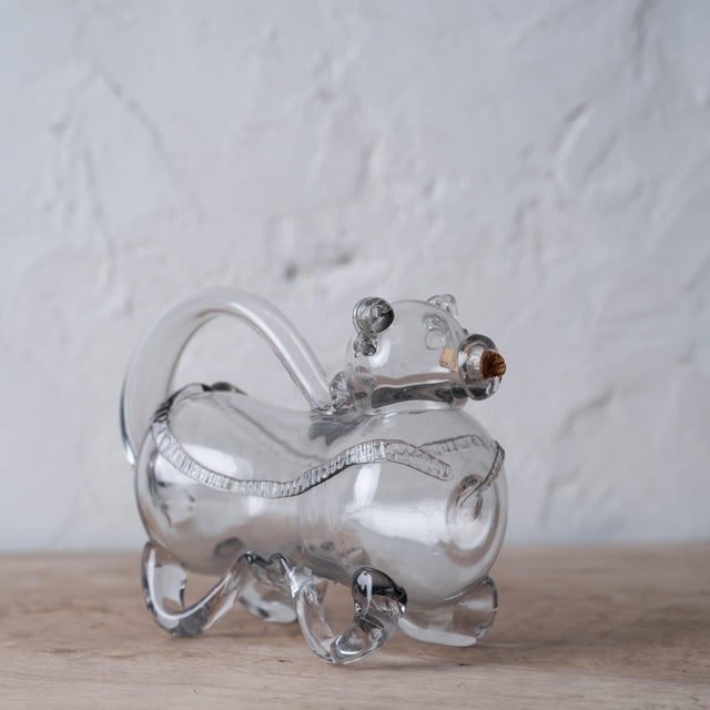 Mid 20th Century Danish Holmegaard Glassworks Fyldehund Dog Decanter For Sale In Savannah - Image 6 of 9