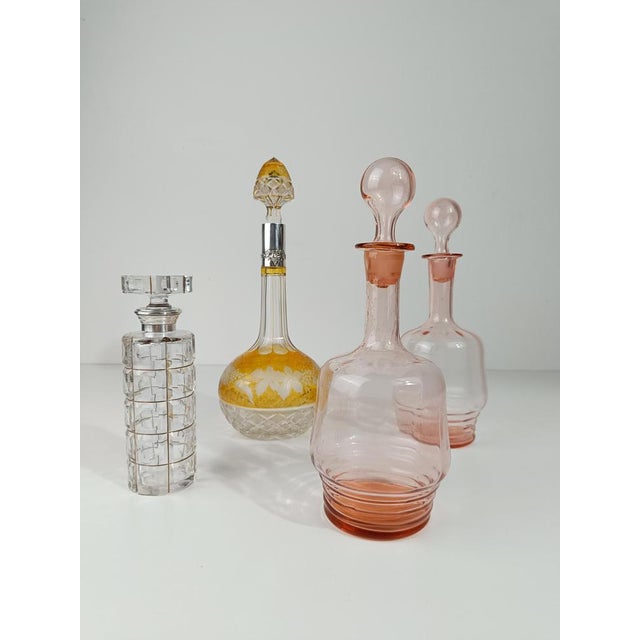 A precious decanter, certainly made in Europe and dating back to the beginning of the 20th century. This vintage bottle...