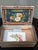 Brown Tramp Art Box, Antique Chip Carved Cigar Box Wood Folk Art Keepsake Box For Sale - Image 8 of 8
