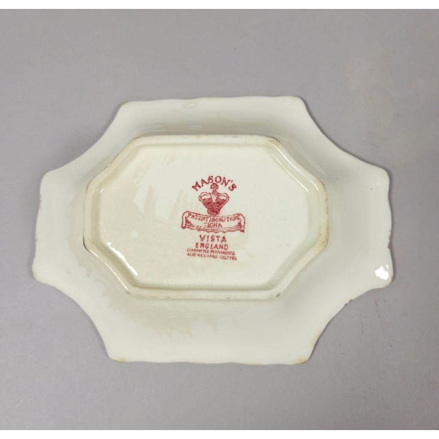 Mason's Ironstone Mason's Sweet Dish Vista Pink For Sale - Image 4 of 4