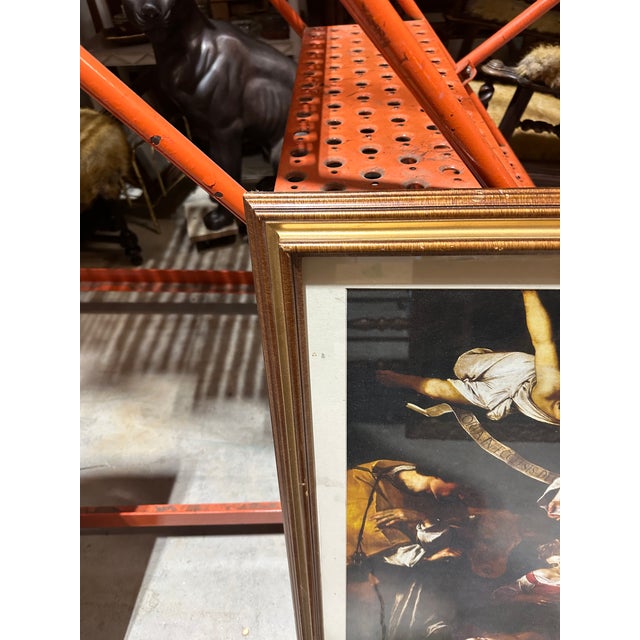 Up for consideration is a beautiful print of Nativity with Saint Frances and Saint Lawrence in a wooden frame. This would...