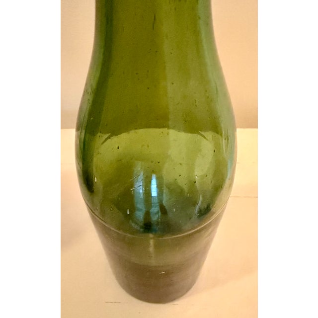 Blue Vintage Long Neck Bottles, Set of 3 For Sale - Image 8 of 12