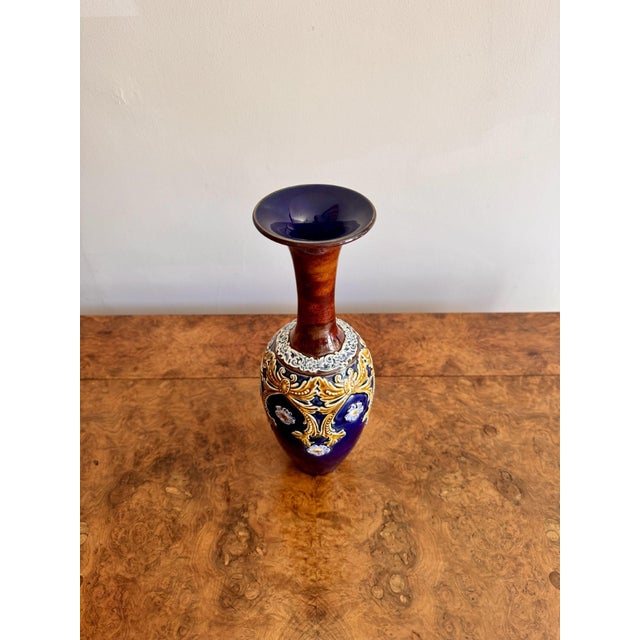 19th Century Antique Vase from Doulton Lambeth, 1880 For Sale - Image 5 of 7